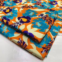 Finest Doria Linen All Over Print 2 pcs