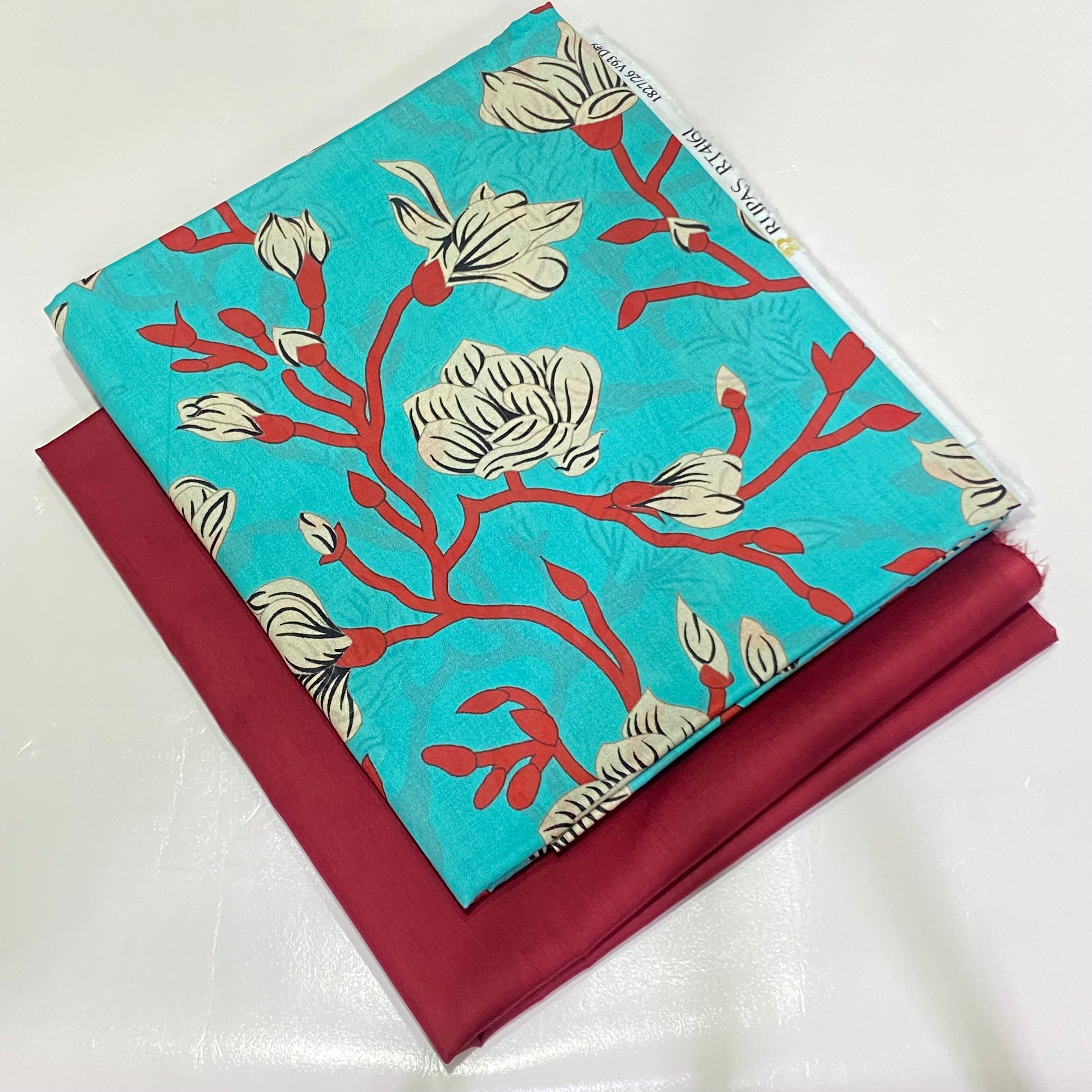 Lawn All Over Print 2PC with Dyed Trouser