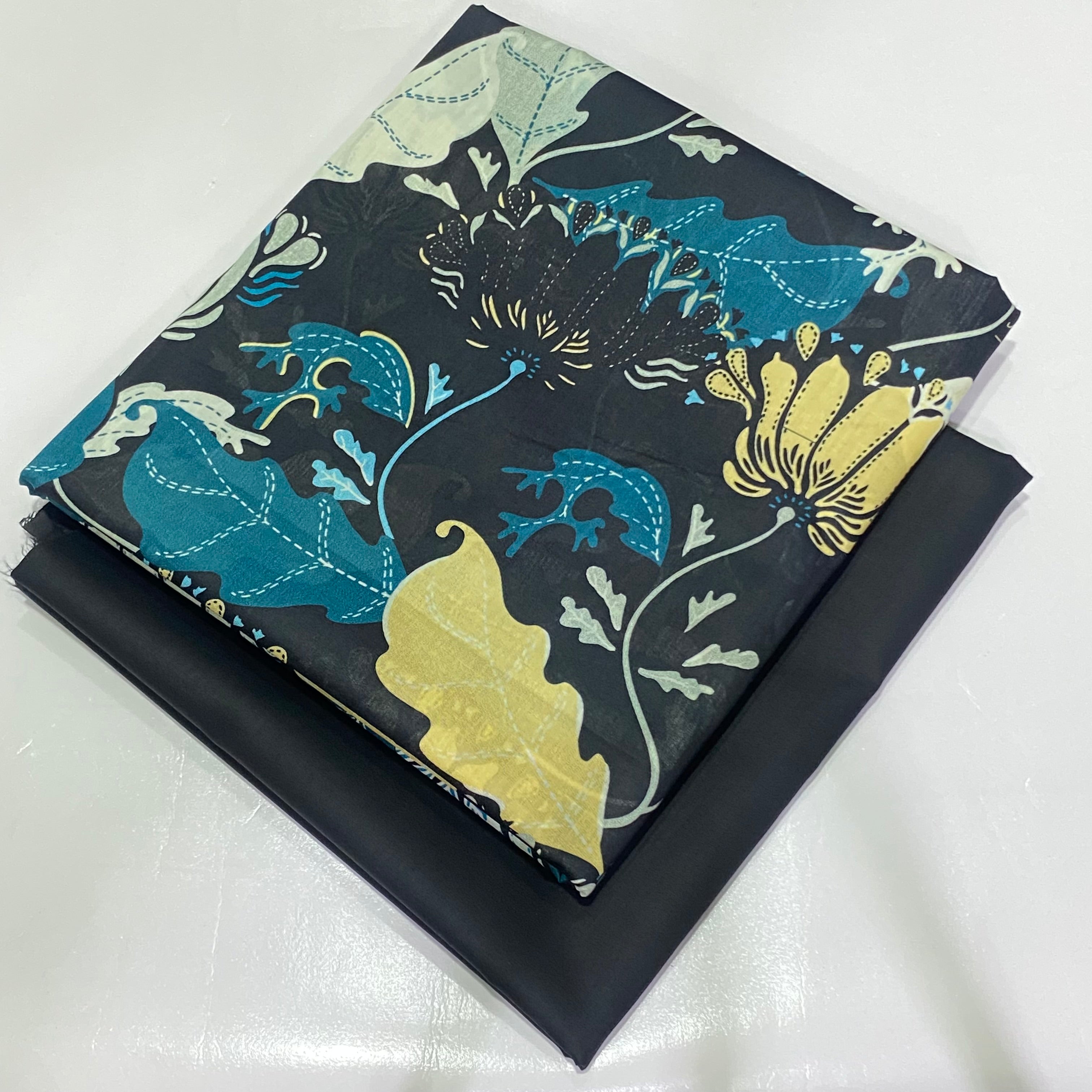 Lawn All Over Print 2PC with Dyed Trouser