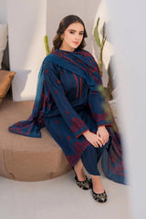 Luxury Fancy Lawn Embroidered 3 Piece- 010