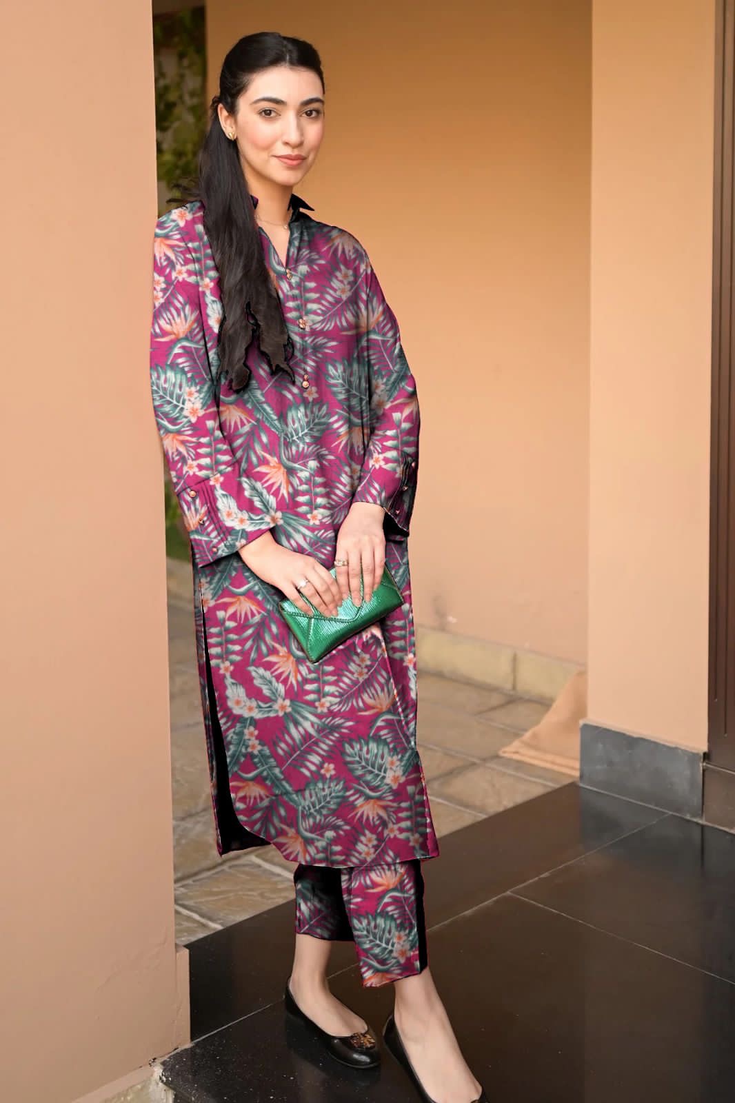 Slub Khaddar All over Print 2 pcs