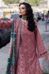 Luxury Chikan Kari Lawn 3 Piece Pink- 72