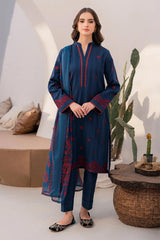 Luxury Fancy Lawn Embroidered 3 Piece- 010