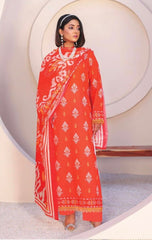 3-PIECE UN-STITCHED BANA DORA LAWN RT-2609