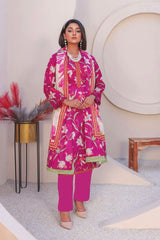 3-PIECE UN-STITCHED BANA DORA LAWN RT-2618