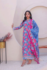 3-PIECE UN-STITCHED BANA DORA LAWN RT-2611