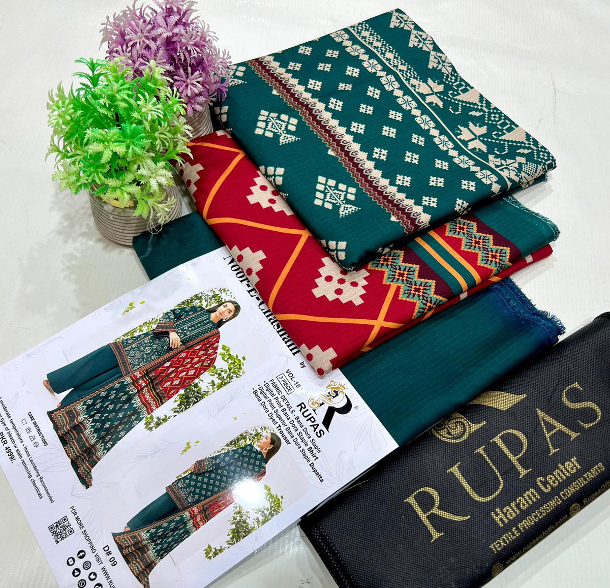 RUPAS Branded Doria Linen 3 pc