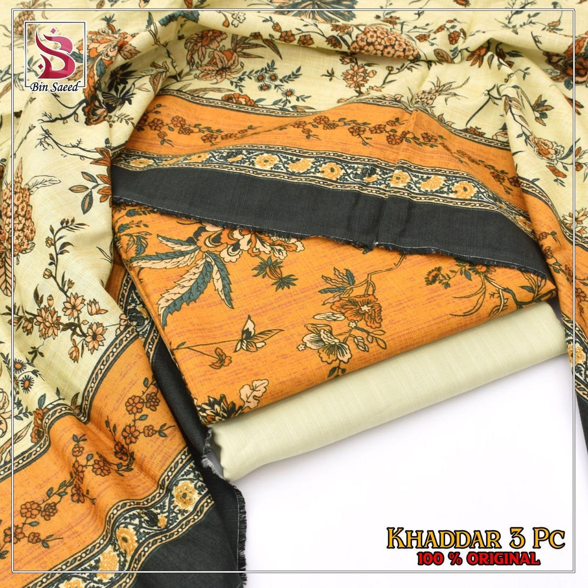 BIN SAEED branded Khaddar 3 pc