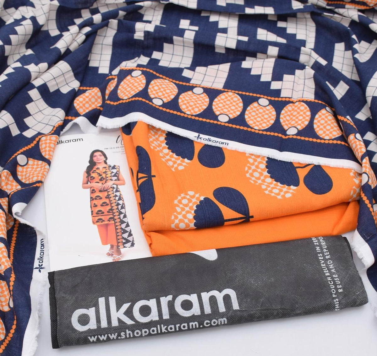 AL-KARAM branded Khaddar 3 pc