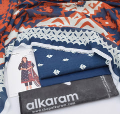 AL-KARAM branded Khaddar 3 pc
