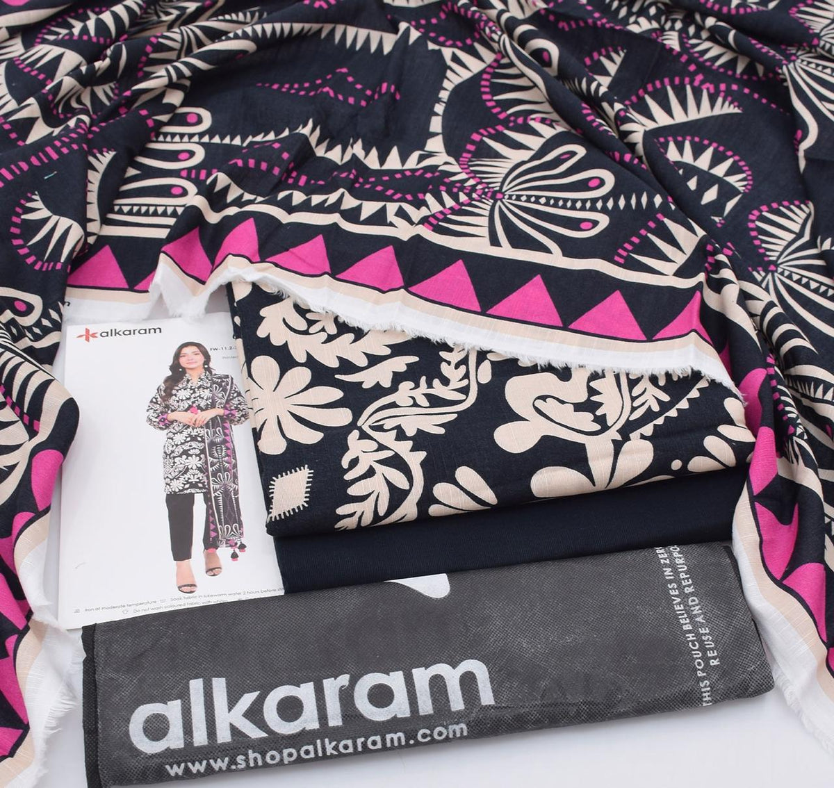 AL-KARAM branded Khaddar 3 pc