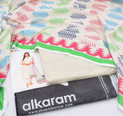 AL-KARAM branded Khaddar 3 pc