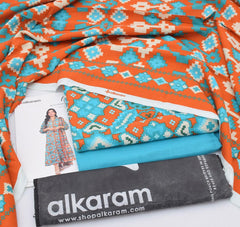 AL-KARAM branded Khaddar 3 pc