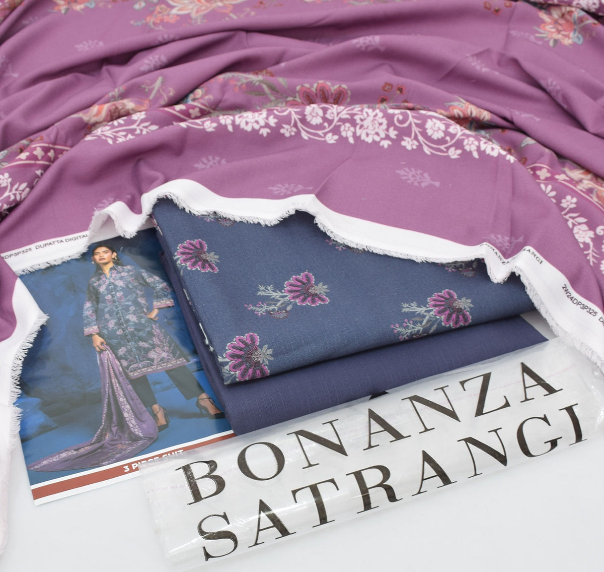 BONANZA branded Khaddar 3 pc