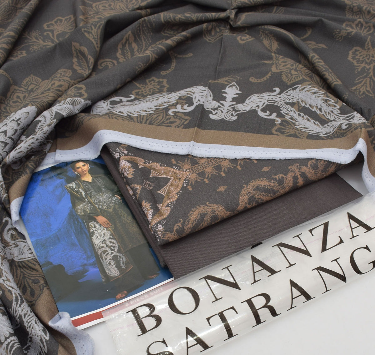 BONANZA branded Khaddar 3 pc