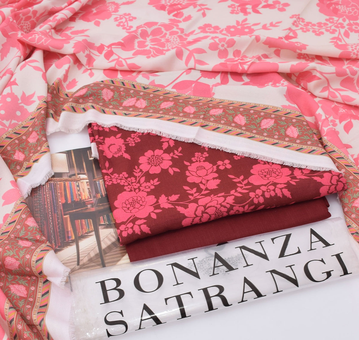 BONANZA branded Khaddar 3 pc