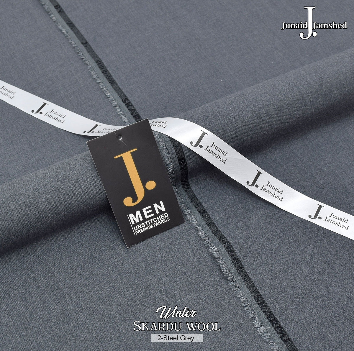 Finest Men's winter wool - J. 2 STEEL GREY