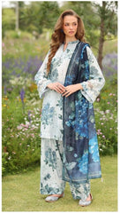 BAROQUE KHADAR UNSTICHED 3PC with PATCHES - K928