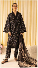 BAROQUE KHADAR UNSTICHED 3PC with PATCHES - MN9392