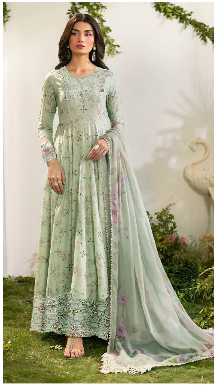 IZNIK KHADAR UNSTICHED 3PC with PATCHES - DC7655