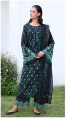 BAROQUE KHADAR UNSTICHED 3PC with PATCHES - OD5884