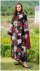 BAROQUE KHADAR UNSTICHED 3PC with PATCHES - HB4859
