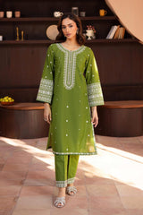 DHANAK Heavy EMBROIDERED 3PC with Patches MJ928