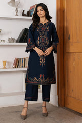 DHANAK Heavy EMBROIDERED 3PC with Patches KT0022