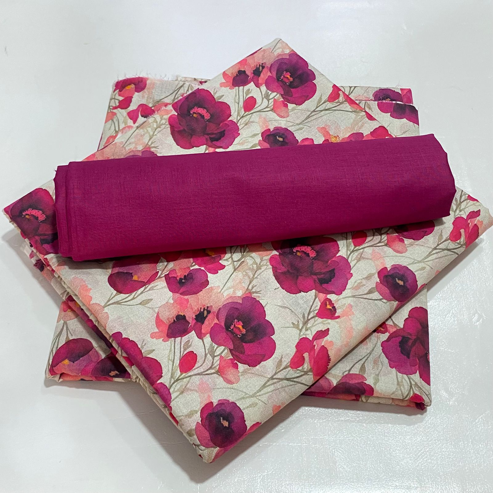 Lawn All Over Print 2PC with Dyed Trouser