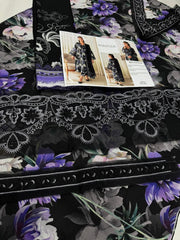 BAROQUE KHADAR UNSTICHED 3PC with PATCHES - J2832