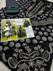BAROQUE KHADAR UNSTICHED 3PC with PATCHES - KL9211