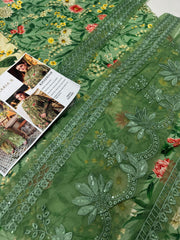 MARIA B KHADAR UNSTICHED 3PC with PATCHES - SD4590