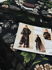 BAROQUE KHADAR UNSTICHED 3PC with PATCHES - BK9344
