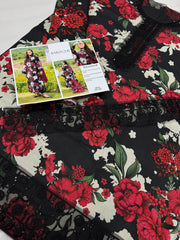 BAROQUE KHADAR UNSTICHED 3PC with PATCHES - HB4859